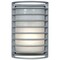 Access Lighting Bermuda 1 Light Outdoor Wall Mount, Satin Finish, Ribbed Frosted Glass 20010MG-SAT/RFR - alternate 1